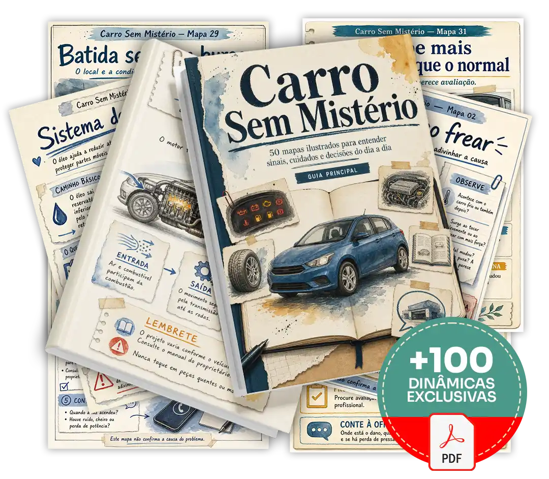 Mockup do Carro Sem Mistério — 50 Mapas Ilustrados